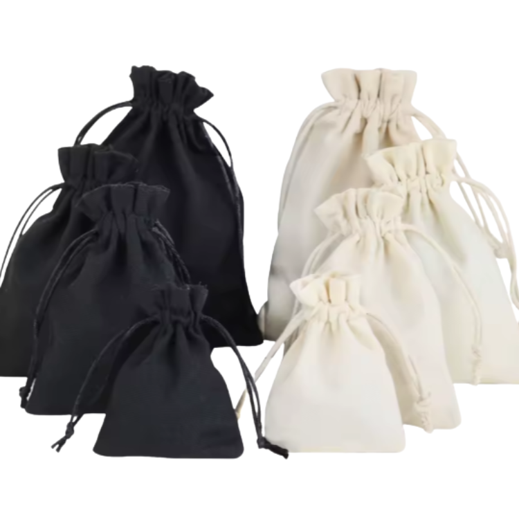 8x10 New Canvas Bundle Pockets Jewelry Packaging Sachet Bags Cotton Hemp Bundle Bag